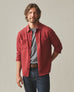 Men's Premium Slub Button Up Long Sleeve - Russet Brown